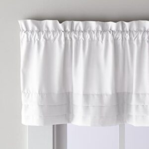 SKL Home by Saturday Knight Ltd. Holden Valance, White, 58 inches x 13 inches