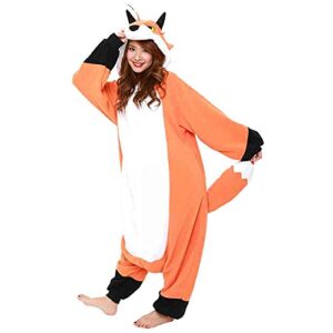 sazac red fox kigurumi - onesie jumpsuit halloween costume
