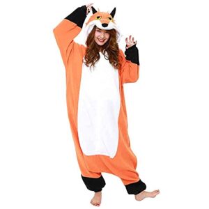 SAZAC Red Fox Kigurumi - Onesie Jumpsuit Halloween Costume