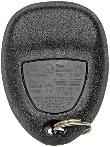 Dorman 13731 Keyless Entry Remote 5 Button Compatible with Select Models (OE FIX), Black
