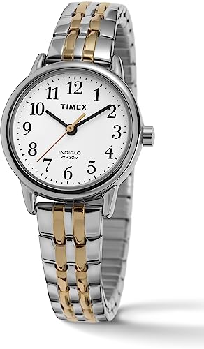 Timex Women's T2P298 Easy Reader 25mm Dress Two-Tone Stainless Steel Expansion Band Watch