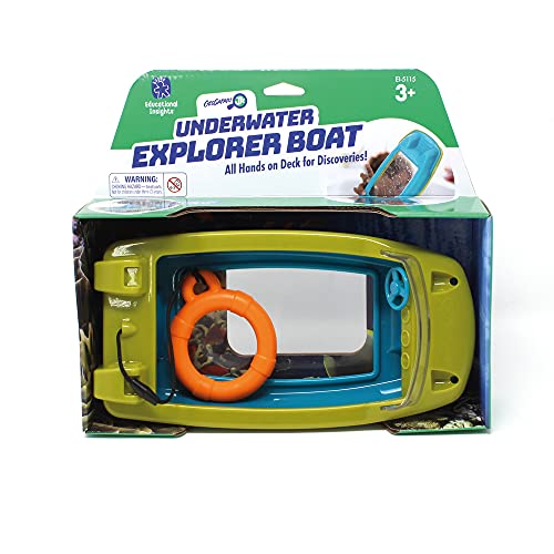 Educational Insights GeoSafari Underwater Explorer Boat, Magnifier Bottom To Explore, Ages 3+