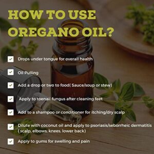 Healthy Health Oregano Oil - Wild Mediterranean - ECO Certified Organic Extra Strength 83% Carvacrol, All Natural Food Grade Oil of Oregano, Non GMO 1 fl. OZ