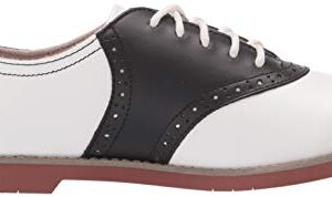 Eastland Women's Sadie Oxford, Black/White, 11 Medium US