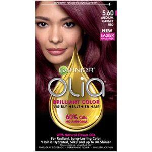 garnier olia ammonia free hair color [5.60] medium garnet red 1 ea