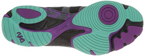 Ryka Women's Influence Black/Sugar Plum/Vivid Aqua Training Shoe 8.5 M US