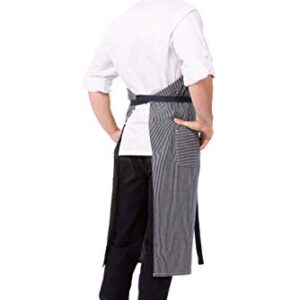 Chef Works Unisex Portland Chefs Bib Apron, Indigo Blue, One Size