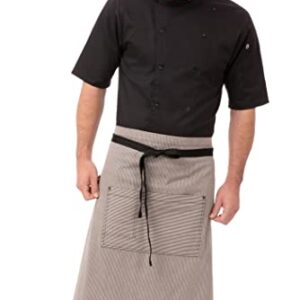 Chef Works Unisex Portland Bistro Apron, Black, One Size