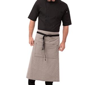 Chef Works Unisex Portland Bistro Apron, Black, One Size