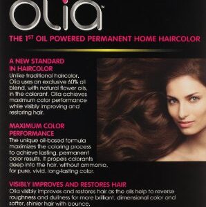 Garnier Olia Oil Powered Permanent Hair Color, 5.35 Medium Golden Mahogany
