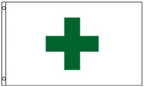 Home and Holiday Flags 3x5 Green Cross Medical Marijuana Dispensary Flag Business Banner Sign