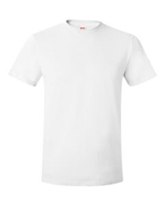 hanes men's nano premium cotton t-shirt (pack of 2), white, medium