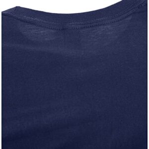 Hanes Men's Nano Premium Cotton T-Shirt (Pack of 2), Navy, X-Large