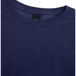 Hanes Men's Nano Premium Cotton T-Shirt (Pack of 2), Navy, X-Large