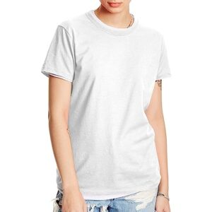 hanes women's nano t-shirt, large, white