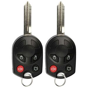 keylessoption keyless entry remote control car key fob replacement for oucd6000022 (pack of 2)