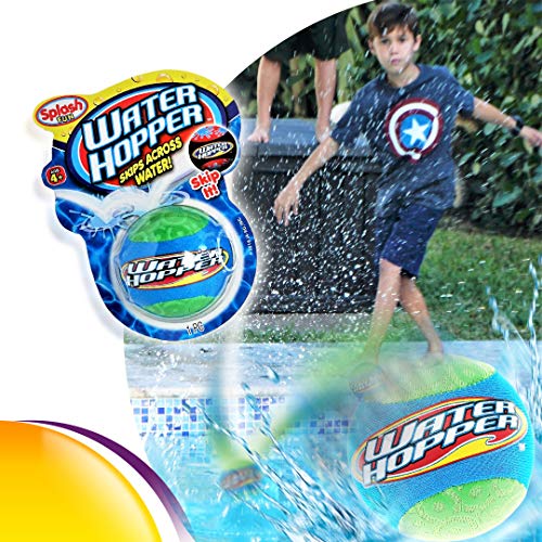 Water Hopper Ball Toy Pack (8 Pack Assorted) by Ja-Ru. Bouncing Water Skip Ball. Water Balls for Pool and for Beach Game. Squishy Skipper Water Bouncy Balls for Kids and Adults. Plus 1 Collectable Bouncy Ball 880-8B