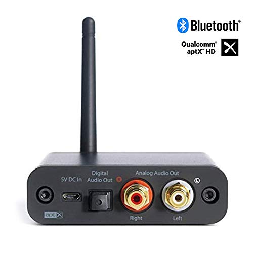 Audioengine B1 Bluetooth Receiver with 5.0 aptX HD - Extended Range and High Fidelity 24 bit DAC Wireless & Streaming Audio Systems