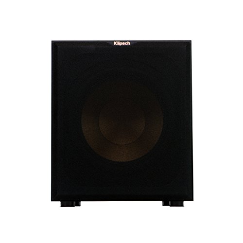 Klipsch R-12SW Powerful Deep Bass Front Firing 12" Copper-Spun Driver 400W Digital Power Subwoofer 14" X 18.5" X 16"