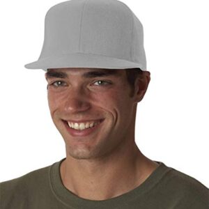 Flexfit Premium Flatbill Cap – Fitted 6210 - Large/X-Large (Dark Gray)