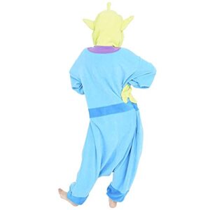 SAZAC Little Green Man Kigurumi - Onesie Jumpsuit Halloween Costume (Adults)