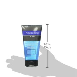 Neutrogena Men's Invigorating Daily Foaming Gel Face Wash, Energizing & Refreshing Oil-Free Facial Cleanser for Men, 5.1 fl. oz