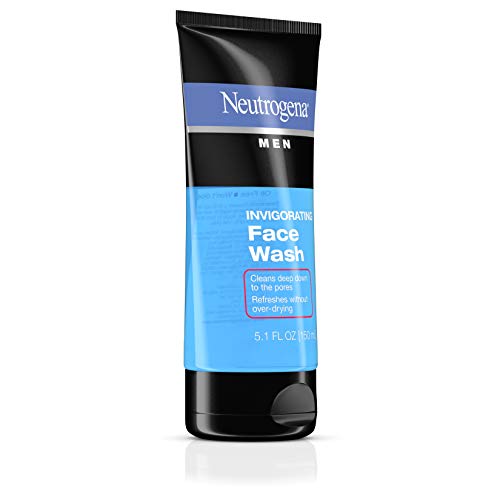 Neutrogena Men's Invigorating Daily Foaming Gel Face Wash, Energizing & Refreshing Oil-Free Facial Cleanser for Men, 5.1 fl. oz