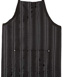 Chef Works Unisex Presidio Bib Apron, Black Gray, One Size