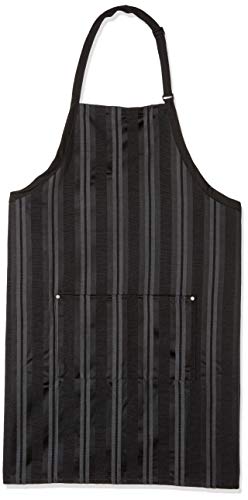 Chef Works Unisex Presidio Bib Apron, Black Gray, One Size