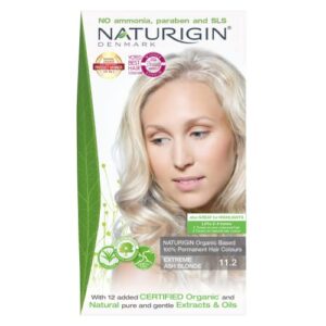 naturigin extreme ash blonde hair dye 11.2 - permanent hair color, 100% gray coverage hair color, certified organic, nourishing, ammonia free hair color for women, vegan, cruelty-free, long lasting