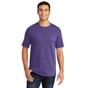 port & company men's 50/50 cotton/poly t shirt l purple