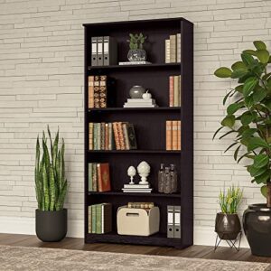 Bush Furniture Cabot 5 Bookcase in Espresso Oak