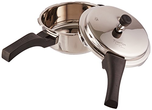 PRESTIGE PRDA3 Prestige 3L Alpha Deluxe Induction Base Stainless Steel Pressure Cooker, 3.0-Liter