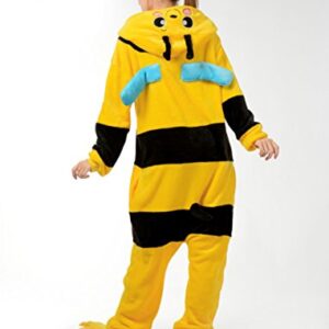 FashionFits Unisex Adult Cosplay Bee Animal Pajama Costume 1-Piece Halloween S