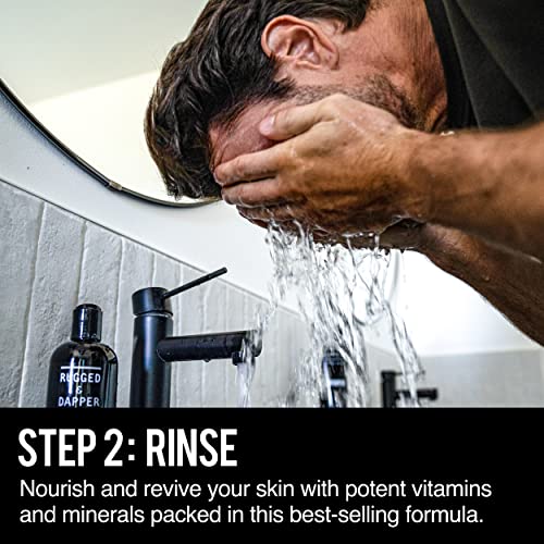 Premium Men's Face Wash - Mens Daily Face Wash - Mens Exfoliating Facial Wash - Face Cleanser for Men - Natural Mens Face Wash for Oily Skin, Mens Acne Face Wash, Mens Facial Cleanser, Mens Face Scrub