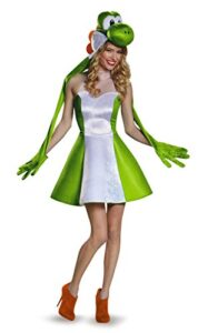 disguise women's yoshi female costume, green, small