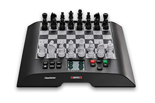 Chess Genius Electronic Chess Board Set by Millennium - Play Chess at Any Level - for Beginners to Advanced Players - Portable - Educational and Entertaining – Play with Friends or AI - M810