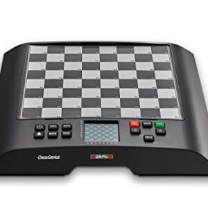 Chess Genius Electronic Chess Board Set by Millennium - Play Chess at Any Level - for Beginners to Advanced Players - Portable - Educational and Entertaining – Play with Friends or AI - M810