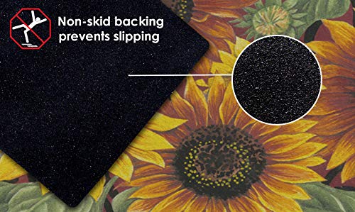 Toland Home Garden 800108 Sunflower Medley Fall Door Mat 18x30 Inch Summer Outdoor Doormat for Entryway Indoor Entrance