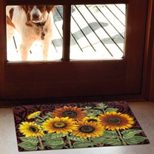 Toland Home Garden 800108 Sunflower Medley Fall Door Mat 18x30 Inch Summer Outdoor Doormat for Entryway Indoor Entrance