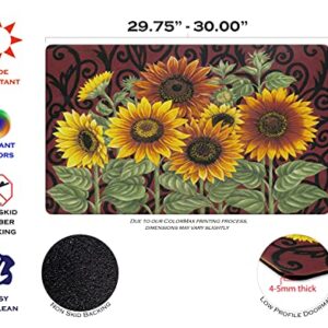 Toland Home Garden 800108 Sunflower Medley Fall Door Mat 18x30 Inch Summer Outdoor Doormat for Entryway Indoor Entrance