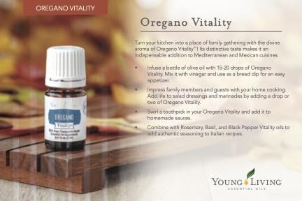Vitality Oregano Essential Oil 5 ml by Young Living - Immune Support , Digestive-Cleansing , Antioxidants , Overall Wellness , Healthy Immune System , Cooking Essential , Fresh Herbal Note