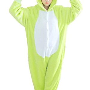 iNewbetter Halloween Costumes Sleepsuit Costume Cosplay Kigurumi Onesie Pajamas Frog XL