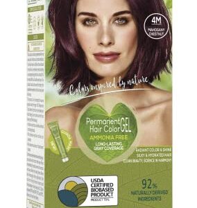 Naturtint Permanent Hair Color 4M Mahogany Chestnut (Pack of 1), Ammonia Free, Vegan, Cruelty Free, up to 100% Gray Coverage, Long Lasting Results