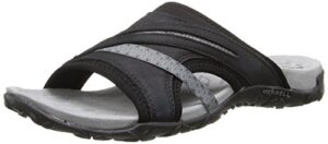 merrell women's terran slide ii sandal, black, 9 m us