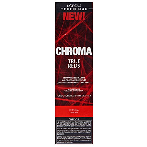 L'oreal Paris Chroma True Reds Hair Color, Chroma Garnet, 1.74 Ounce