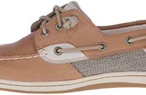 Sperry Womens Songfish Boat Shoe, Linen Oat, 9