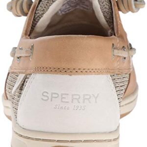 Sperry Womens Songfish Boat Shoe, Linen Oat, 9