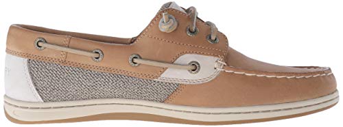 Sperry Womens Songfish Boat Shoe, Linen Oat, 9.5