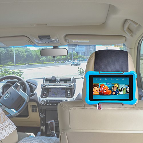 TFY Car Headrest Mount Holder for all Kindle Fire - Kindle Fire HD 6 / HD 7 / HD X7 / HD X9 / HD 6 (2014) / HD 7 (2014) / HD 6 (Kid Edition) / HD 7 (Kid Edition) / New Fire 7 (2015) / HD 8 / HD 10